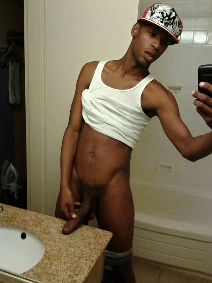 black gangster boy nude self shot